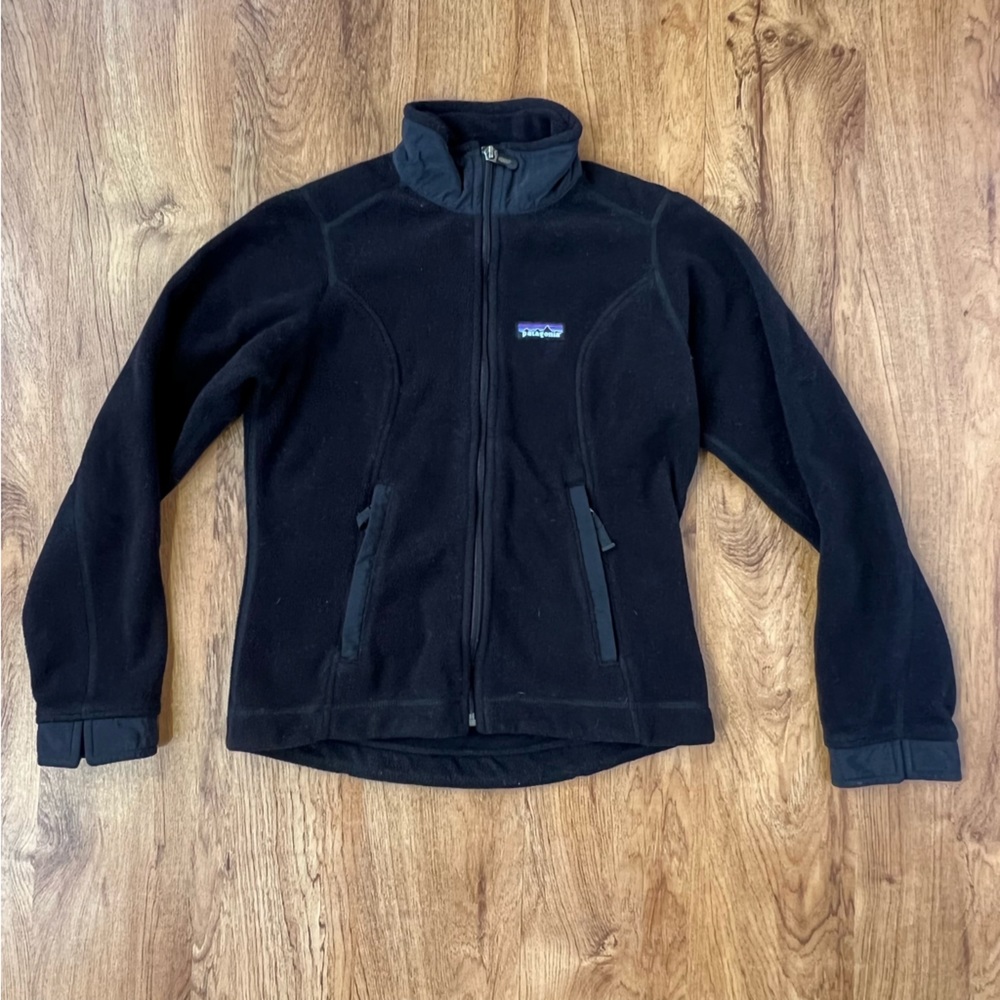 Patagonia Women's Black Fleece Zip Up Jacket Size XS